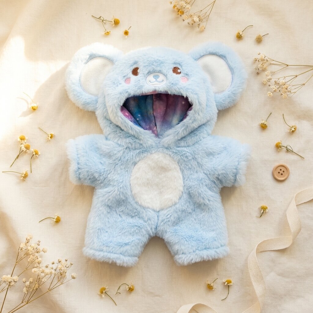 Drabužėliai pliušinukams – Žydra koala