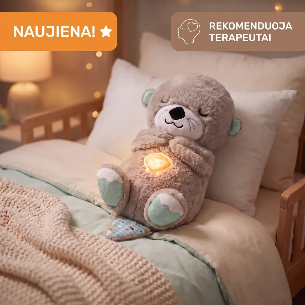 Apkabinukas™ – kvėpuojantis pliušinukas – Ūdrytė Vija
